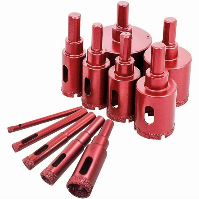 Ensemble de Scie à Trous pour Carrelage Verre Marbre 11 Pcs 6mm-50mm