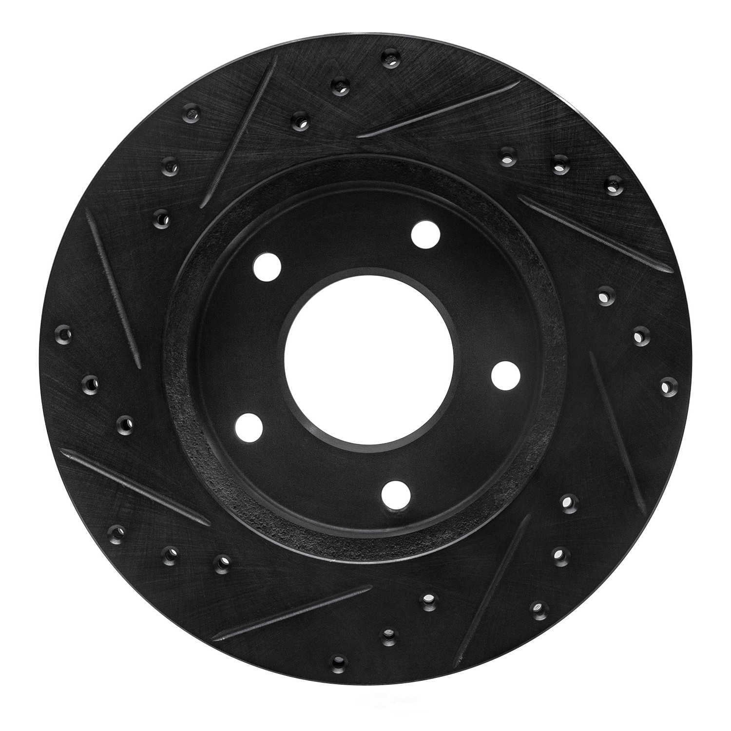 Dynamic Friction Company 633-45001R DFC Brake Rotor - Drilled And Slotted - Black