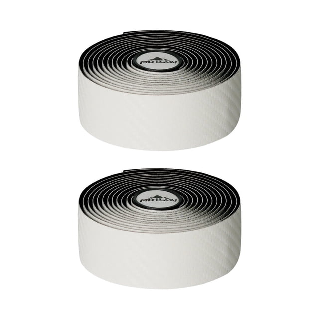 QualitChoice 2PCS/Box Bike Handle Bar Wrap Super Elastic Bicycle Handlebar Belt Comfortable Breathable Damping Cycling Tape White 1Set