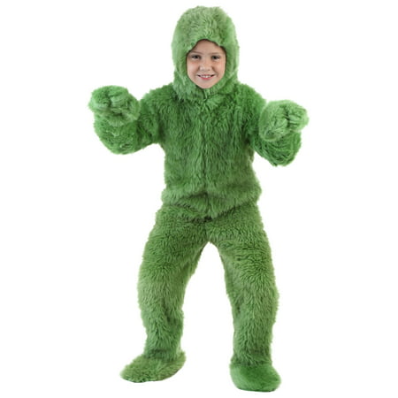 Child Green Furry Jumpsuit