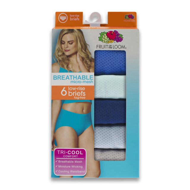 Mutandine Fruit Of The Loom In Microfibra – Donna – Vestibilità Regolare E Plus Size – Cotone Ed Elegante