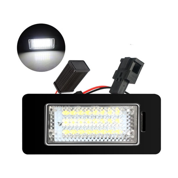 Bombillas LED para matrícula de coche, superbrillantes, CanBus, sin errores, 6000 K, xenón, blanco frío, 18 SMD, luces traseras para A1/A3/A4/S4/A5/A6/A8/S8/Q5/Q7/etc.