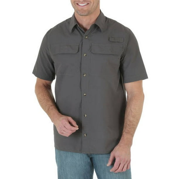 Short Sleeve Solid Utility Shir - Walmart.com