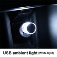 thumbnail image 3 of Yuarrent Luz de coche USB decorativa LED Interior atmósfera vehículo lámpara romántica sala de estar interior portátil iluminación nocturna Iluminación y accesorios Luz blanca Yuarrent HA063214-01, 3 of 6
