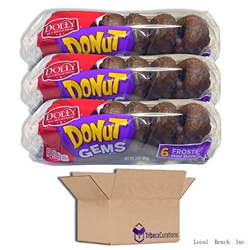  Dolly Madison Chocolate Frosted Donut Gems Mini Donuts Bulk