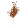 thumbnail image 1 of Vickerman L185537 10 Po. Miel Or Baie Glitter Leaf Pick 12 par Sac, 1 of 3