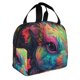 thumbnail image 2 of Disketp Colorful Patterned Rabbit for Insulated Lunch Bag for Women and Men, Perfect for Work, Hiking, Picnic, 2 of 8