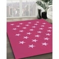 thumbnail image 2 of Ahgly Company Indoor Rectangle Patterned Neon Pink Area Rugs, 8' x 10', 2 of 6