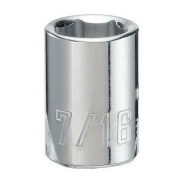 Craftsman Sockets, 3/8" Drive 7/16" 6 Point SAE Sh CMMT43002