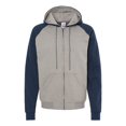 thumbnail image 1 of King Fashion KF4048 Fleece Raglan Hooded Full-Zip Sweatshirt, 1 of 2