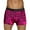 Hot Pink, variant on Men's Boxer Briefs Valentine's Day Heart Print Fashion Stretch Ventilate Cotton Underwear Elastic Waistband Soft Comfortable Trunks Black L