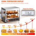 thumbnail image 5 of BENTISM 2-Tier Commercial Food Warmer Countertop Pizza Cabinet with Water Tray, 5 of 8