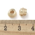 thumbnail image 2 of 30 pc Brass Beads Cadmium Free & Nickel Free & Lead Free Wire Round Real 18K Gold Plated 6.5x5mm Hole: 2.5mm, 2 of 2