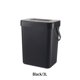 thumbnail image 3 of Billuyoard Cubo de basura Cubo de basura Cesto de basura con tapa Accesorios para el hogar Ahorro de espacio Tamaño compacto Reciclaje multipropósito Organizadores de utensilios de cocina Negro 3L Billuyoard HA084422-01, 3 of 6