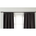 thumbnail image 2 of Black Tab Top Matka Raw Silk Curtain / Drape  - 60W x 96L - Piece, 2 of 2