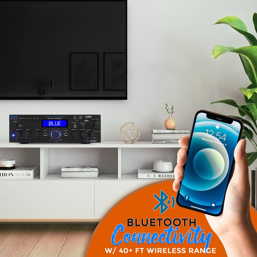 Pyle Wireless Bluetooth Home Stereo Amplifier - Multi-Channel 200 Watt - image 5 of 7