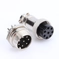 thumbnail image 3 of Gx16 Metal Socket Connector Aviation Connector Power Plug 1set GX16 8Pins Screw Type Electrical Aviation Plug Socket Connector New, 3 of 6