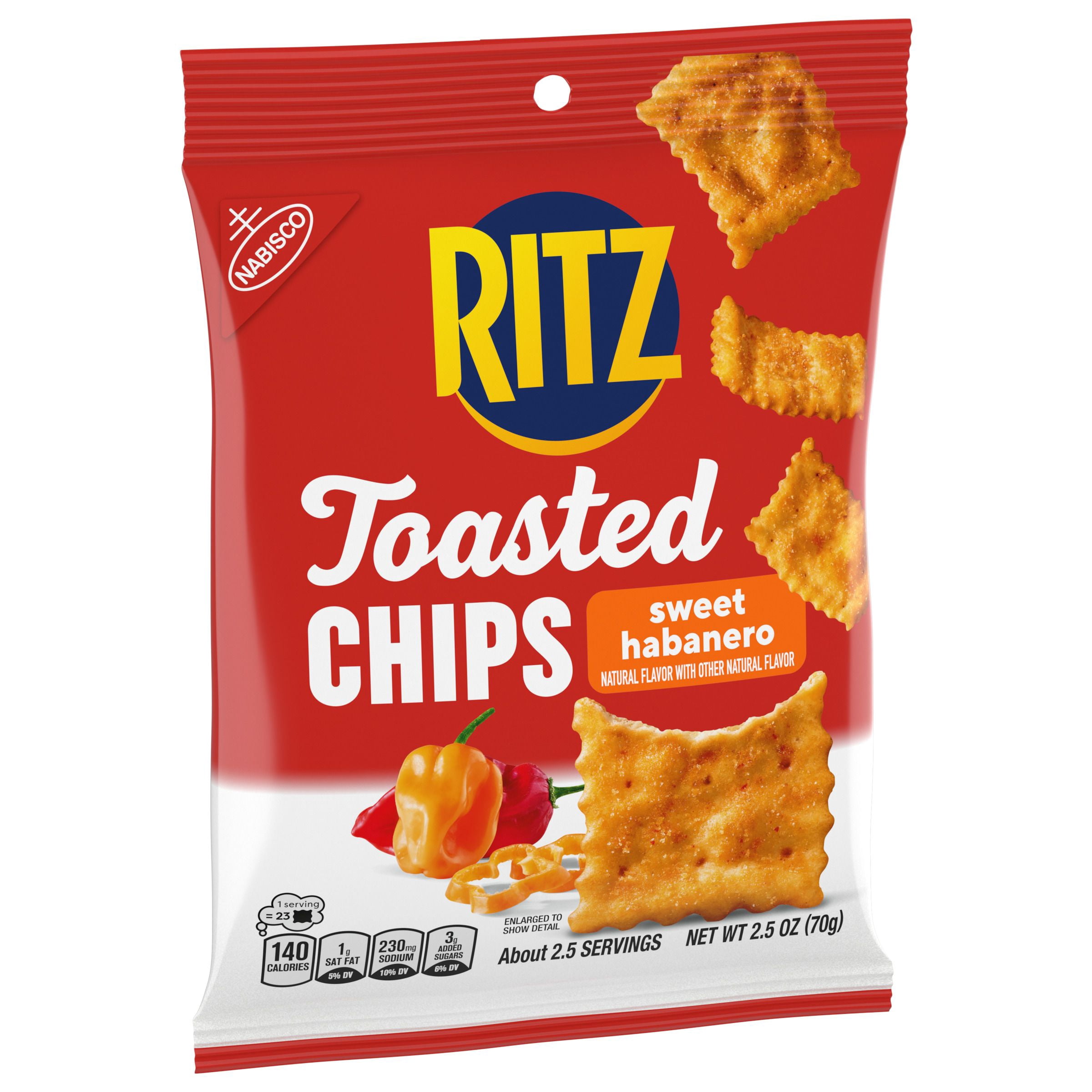 NABISCO RITZ TOASTED CHIPS SWEET HABANERO CRACKERS 2.5 OZ