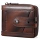 thumbnail image 1 of Cartera BULLCAPTAIN de piel auténtica con bloqueo RFID T23, color café, 1 of 6