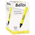 thumbnail image 2 of Surligneur-bérol, Pointe de Burin, Jaune Fluorescent, 12/pk, 2 of 2