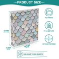 thumbnail image 3 of FORMRS 3 Ring Binder 1.5 inch with Pockets Set of 2 Clip Board 200 Sheets Capacity, Light Blue Shimmering Pattern, 3 of 8