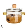 thumbnail image 3 of Marmite en Verre,Marmite en Verre avec Couvercle, Mijoteuse en Verre Transparent 1,6 L Compatible Micro-Ondes Résistante à la Chaleur Cookwa Marmite en Verre Verre, 3 of 8