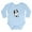 Sky Blue, variant on CafePress - B&W Pom Long Sleeve Infant Bodysuit - Long Sleeve Cotton Baby Bodysuit