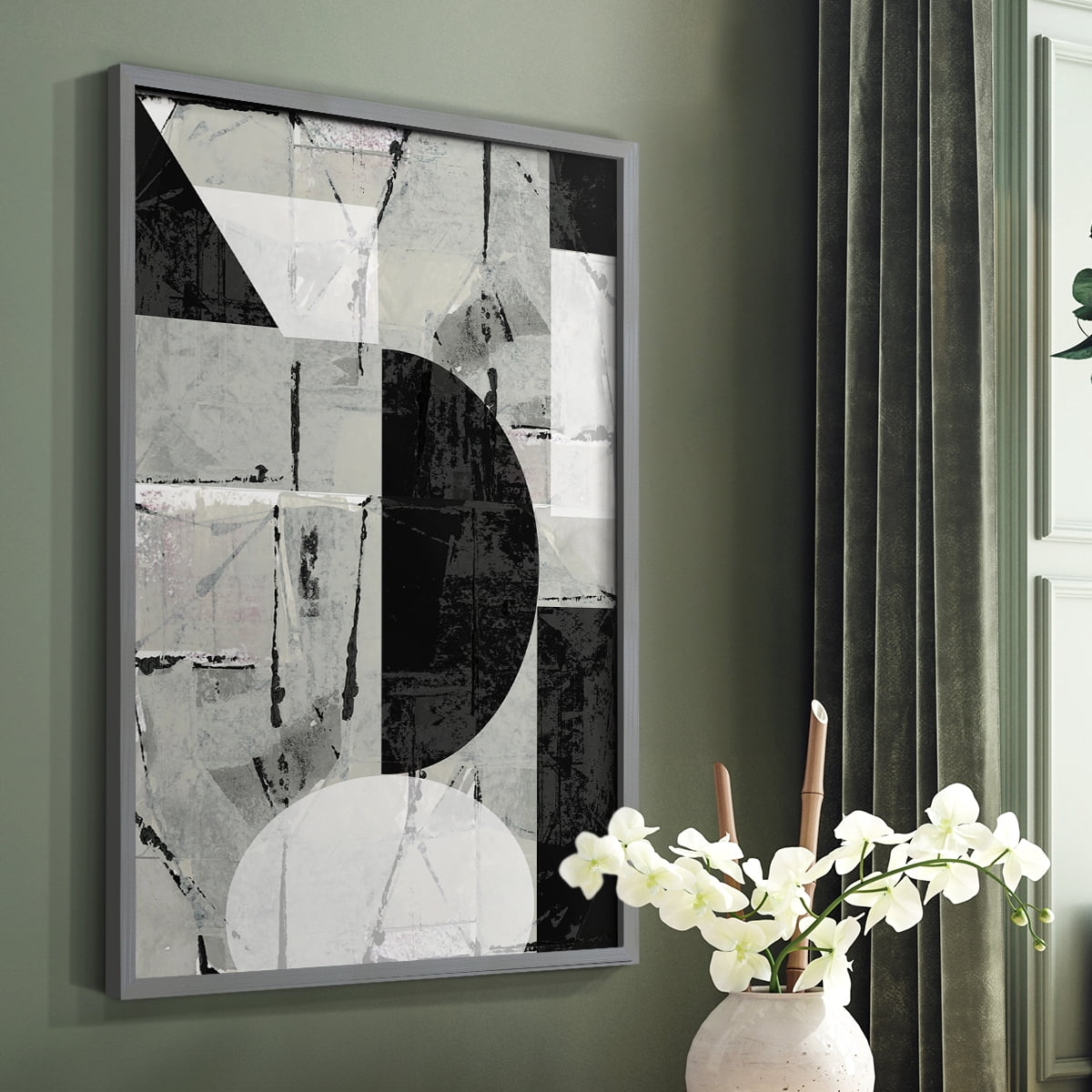 Abstract Neutrality I in Paper Solid Wood 11 x 14 Framed Print