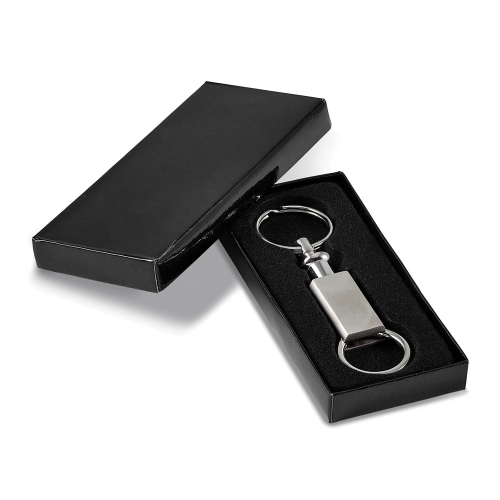 Silver-plated Valet Key Ring