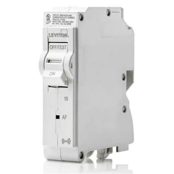 Leviton  15A 1-Pole Smart AFCI Hydraulic Magnetic Branch Circuit Breaker