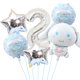 thumbnail image 5 of Globo de aluminio con forma de animal lindo de Cinnamoroll, My Melody, Kuromi, para fiesta de cumpleaños de niña, decoración para baby shower, 5 of 5
