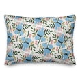 thumbnail image 2 of Creative Products Blue Floral Pattern - White 14x20 Spun Poly Pillow, 2 of 3