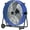 Blue, variant on 20 In High Velocity Floor Fan Pro, 5600 CFM 3 Speed  Metal Floor Fan with Wall Mount for , Residential, Warehouse, Covered Patio, Shop, Garage, Barn - UL Safety Listed