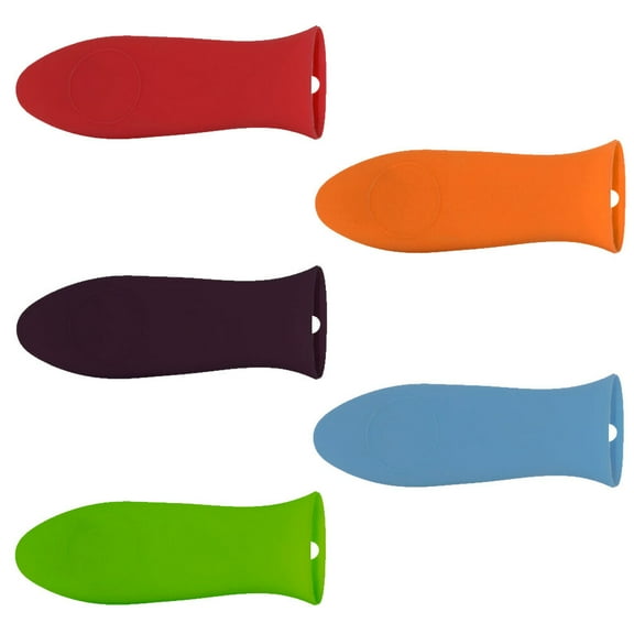 5 Pcs Pot Handle Cover Kitchen Utensils Gear Holder Silicone Protector Hot Pan Covers Sleeve