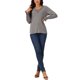 thumbnail image 2 of INSPIRE CHIC Blusas de manga larga con cuello en V y puños fruncidos para mujeres, estilo casual para otoño e invierno, 2 of 5