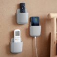 thumbnail image 2 of TORUBIA 3 Pcs Remote Control Holder Wall Mounted Grey Self-adhesive Storage Box Wall Phone Holder Universal Remote Control Holder Wall-Mounted Sundries Organizer for Pencil Toothbrush Phone Charging, 2 of 6