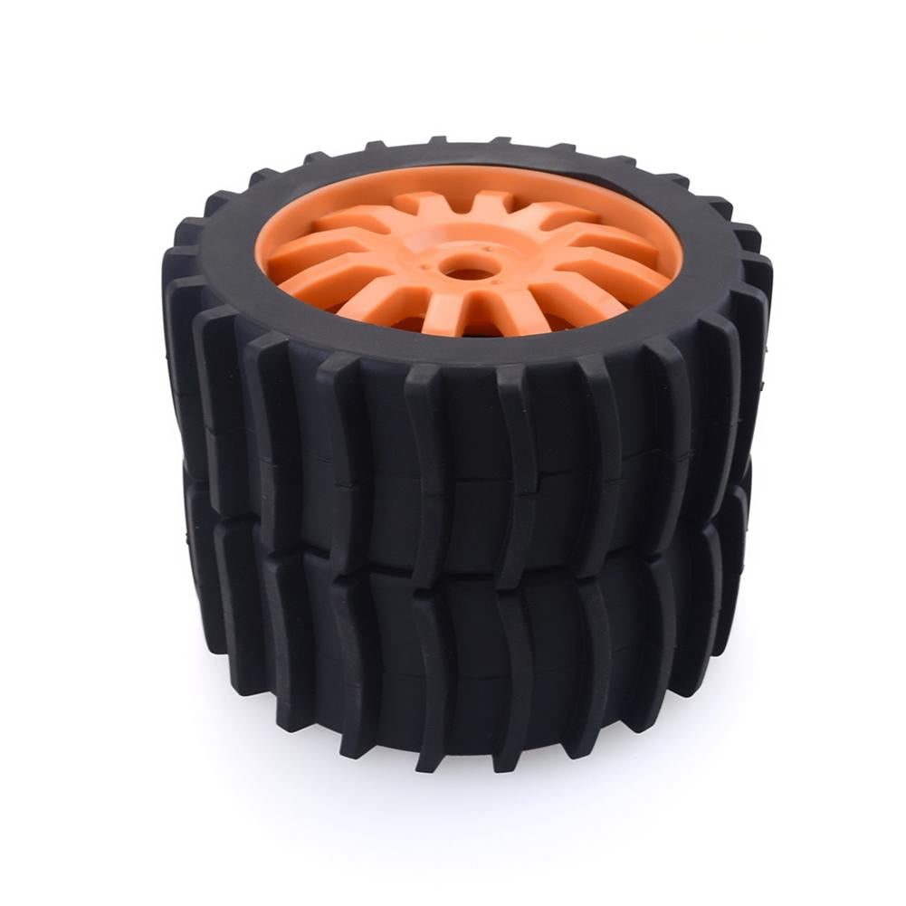 4Pcs 1/8 RC Off Road Buggy Snow Sand Paddle Tires Tyre Wheel for HSP HPI Baja 