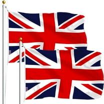 TWO PACK of British Union Jack United Kingdom UK Flag 3x5 ft
