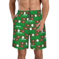 thumbnail image 1 of Fotbe Cute Santa And Ho Ho Ho Trajes de Baño Estampados para Hombre, Shorts de Verano de Secado Rápido, Ropa de Playa, Bañadores-Medium, 1 of 6