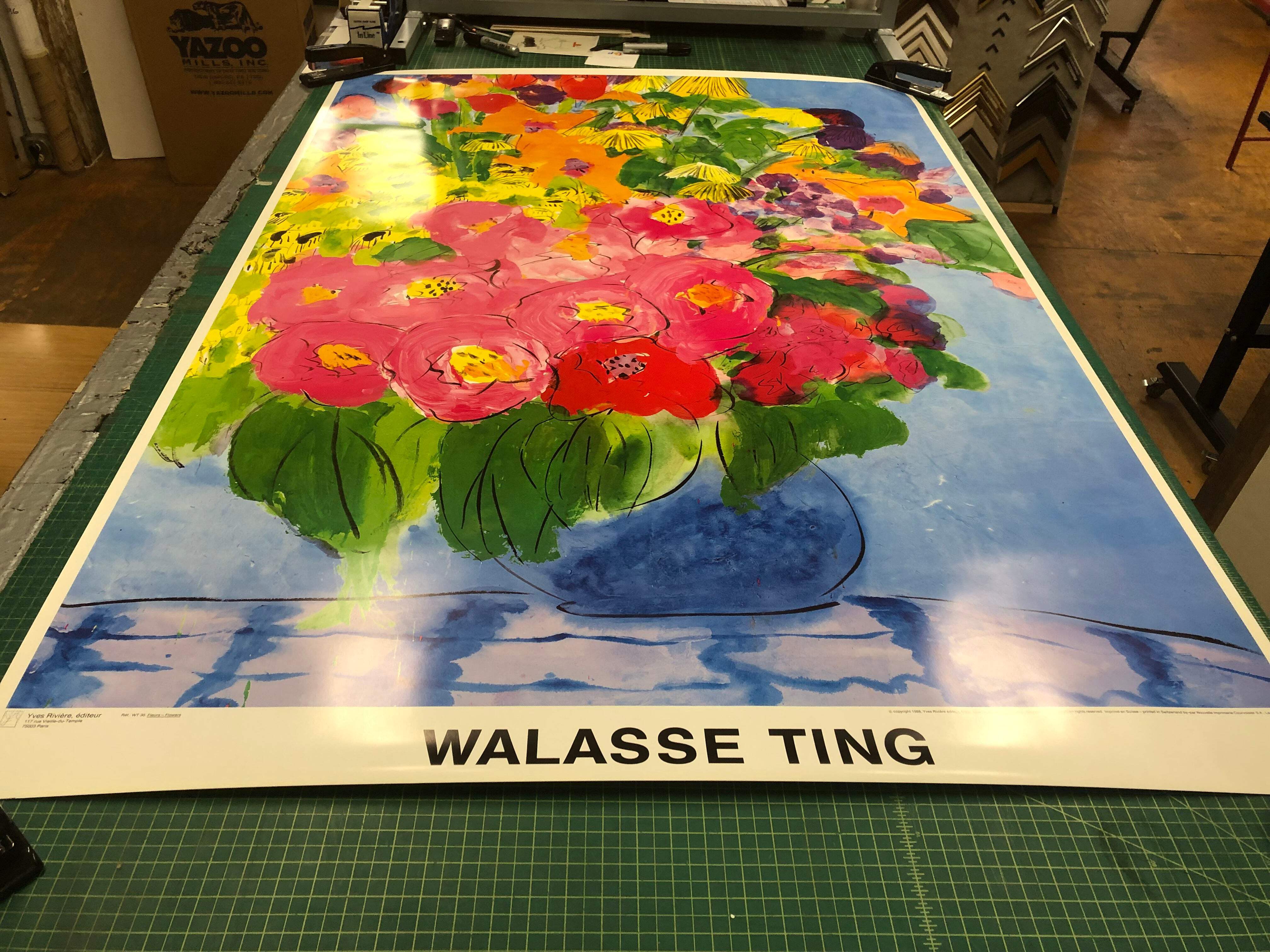 WALASSE TING The Colorful Bouquet of Flowers, 1989 - Walmart.com