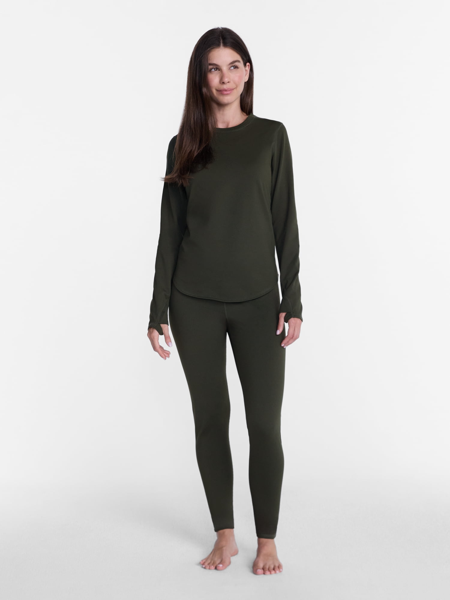 ClimateRight by Cuddl Duds Women's Super Warm Arctic Proof Base Layer Thermal High Rise Leggings, Sizes XS-4X