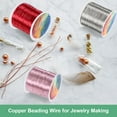 thumbnail image 5 of 0.3mm Jewelry Wire, 28 Gauge 328FT Craft Wire Copper Beading Wire for Jewelry Making/Planting/Weaving/DIY Crafting, Soft Metal Wires [100M, Red], 5 of 7