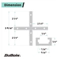 thumbnail image 7 of DuBois 51039 48” Universal T-Tracks with Intersection Kit for Woodworking, Aluminum Double Cut Profile and Predrilled Mounting Holes, 7 of 7