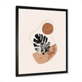 thumbnail image 2 of Designart 'Abstract Tropical Monstera Shapes and Leaves' Modern Framed Art Print, 2 of 4