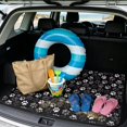 thumbnail image 2 of Yuyamidu Black White Paw Cargo Liner for Cars SUVs Trucks, 29 x 39 Inch Non-Slip Rear Trunk Mat, Machine Washable Vehicle Interior Decor Fits Most Auto, 2 of 7