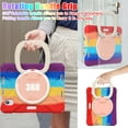 thumbnail image 3 of Case for iPad Mini 7th/6th Generation 8.3 inch 2024/2021, 360 Degree Rotating Hand Grip Shockproof Cover with Shoulder Strap, Colourful Red, 3 of 7