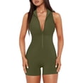 thumbnail image 3 of Cathalem Wide Leg Jumpsuits for Women One Piece Jumpsuits Seamless Tummy Control Workout Romper,AG S, 3 of 5