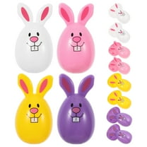 WORGEOUS  20 Pcs Easter Eggs Shell Bunny Shaped Novelty Child