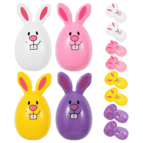 WORGEOUS  20 Pcs Easter Eggs Shell Bunny Shaped Novelty Child