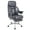 Gray, variant on E-Motie Leather Home Office Chair, High Back Ergonomic Chair with Footrest, 500lb, Black